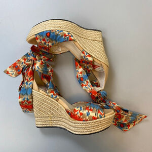 UGG Espadrille Wedge Sandals Women’s 6 Summer Boho Revival Elevated Southwest